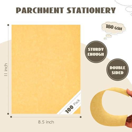 8.5 x 11 Yellow Cardstock 100 Sheets, Goefun Yellow Parchment Card Stock Printer Paper 65lb Cover (180 gsm), Parchment Paper for Printing, Writing, Crafts, Scrapbooking - color: Yellow