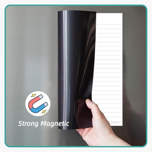 Magnetic Dry Erase Board – 8.5”x11” Reusable Lined Dry Erase List Board for Fridge 2 Pcs – Marker Included - style: White 2 Pcs