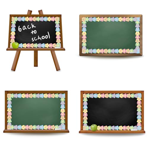 Whaline 65.6Ft Glitter Pastel Bulletin Board Border Floral Boho Flower Die Cut Trim Border Roll for Back to School Chalkboard Wall Decor - style: Pastel Flower