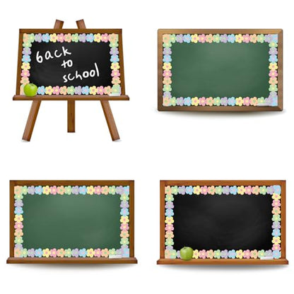 Whaline 65.6Ft Glitter Pastel Bulletin Board Border Floral Boho Flower Die Cut Trim Border Roll for Back to School Chalkboard Wall Decor - style: Pastel Flower