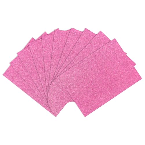 Sonjade Glitter Cardstock Paper, No-Shed Shimmer Glitter Papers, Craft and DIY Projects Card stock, Sparkly Paper for Card Making, 8.27 x 11.69 Inch, A4 Size, 10 Sheets (Baby Pink) - color: Baby Pink