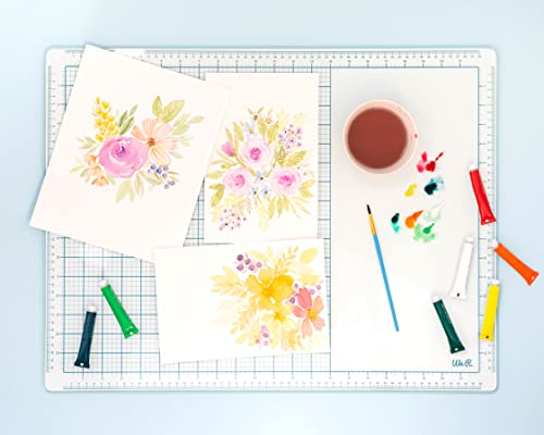We R Memory Keepers, Glass Mat, 16 inches x 22 Inches, Heavy Duty, Perfect for Cutting, Paint Mixing, Scrapbooking, Crafts and More