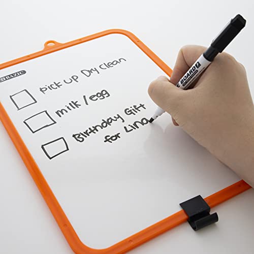 BAZIC 7.4" X 10.3" Double Sided Dry Erase Learning Board w/Marker