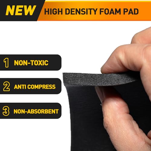 Foam Padding Sheet Self Adhesive 3/4" Thick Neoprene Insulation Anti Vibration Foam Rubber Pads for Furniture Cars Speakers 12 Inch X 8 Inch (4 Pcs) - size: 8*12*3/4inch(4PCS)