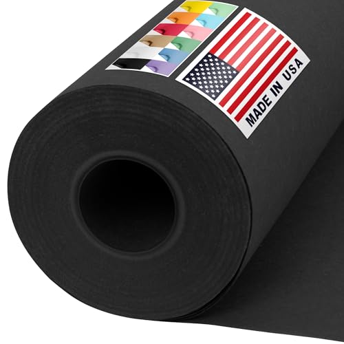 36" x 1200" USA Made Black Kraft Paper Roll, 45 lbs Thickness, American Quality Paper for School, Crafts, Art, Bulletin Board - Odorless, Non-Toxic, Safe for Kids | American Quality Paper for School, Crafts, Art, Bulletin Board - Odorless, Non-Toxic, Safe