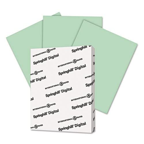 SPRINGHILL CARDSTOCK Paper 8.5” x 11” 67Lb 147gsm 250 Sheets (GREEN) - color: GREEN