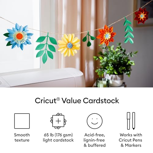 Cricut® Value Cardstock, Rainbow Sampler - 12 in x 12 in (75 Sheets) - color: Rainbow