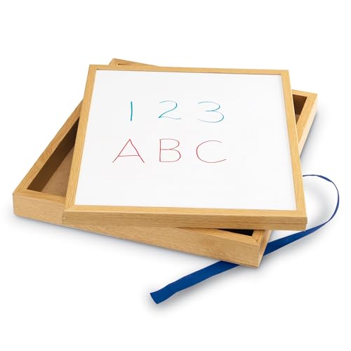 Learning Resources Double-Sided Tabletop Easel - Magnetic Easel for Kids, Classroom Tabletop Whiteboard, White Board for Kids, Toddler Dry Erase Board