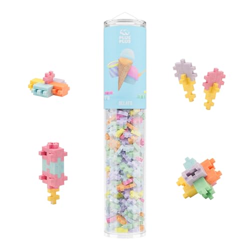PLUS PLUS 240 Piece Gelato Mix Tube - Mini Interlocking Building Blocks Set, Stem Toys for Kids - Sensory Bin Fillers/Math Manipulatives Classroom Must Haves Gifts for Boys & Girls - style: Gelato Mix Play Tube