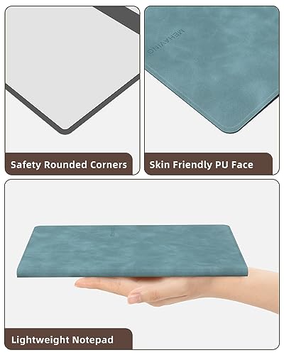Portable Small White Board Dry Erase Board, Reusable 9.5 * 6.6in Notebook Memo, Office Home Supplies Desk Accessories MH760 (Blue) - color: Blue