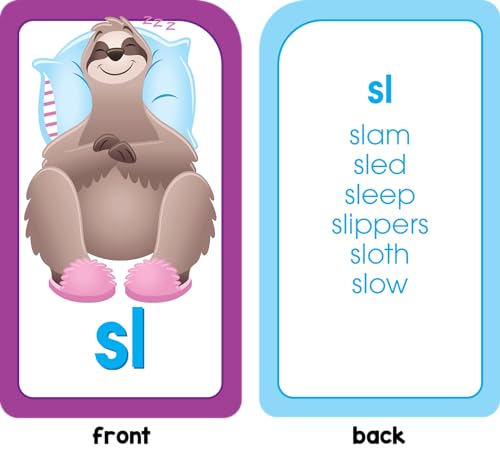 School Zone Phonics Made Easy Flash Cards: 56 Cards, Kindergarten, 1st Grade, 2nd Grade, Early Reading, Short Vowels, Long Vowels, Letter Combinations, Word-Picture Recognition, Ages 6+