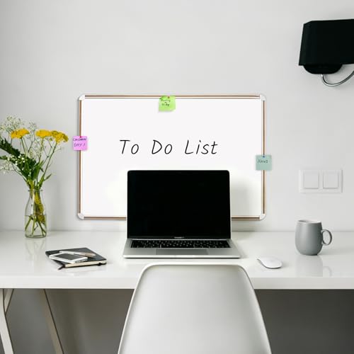Large Magnetic White Board for Wall,Aluminum & Cork Strip Frame Whiteboard for Office,Presentation Dry Erase Board Wall Mount,Large Whiteboard for School Classroom Huge Whiteboards (18" W x 12" H) - size: 18"W x 12"H