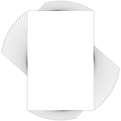 Mat Board Center, Pack of 25, 12x18 White Backing Boards, 4-Ply Thickness Cardboard for Picture/Photo/Framing Back Support - size: 12x18