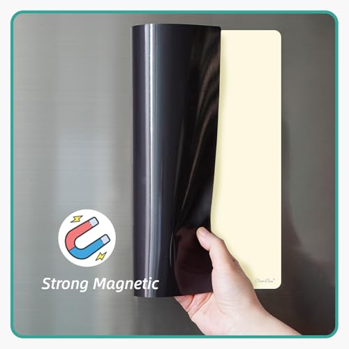 Magnetic Dry Erase Board - 8.5”x11” Dry Erase Whiteboard in 3 Colors - Reusable Blank Whiteboard for Fridge – 6 Dry Erase Markers Included - style: Whiteboard
