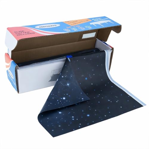 Disposable Tablecloth Roll 54" x 100' with Built-in Cutter Box – Heavy Duty Waterproof, Wrinkle-Resistant Plastic Table Cover – Cut to Size for Rectangle, Round & Oval Tables – Starry Sky - color: Starry Sky