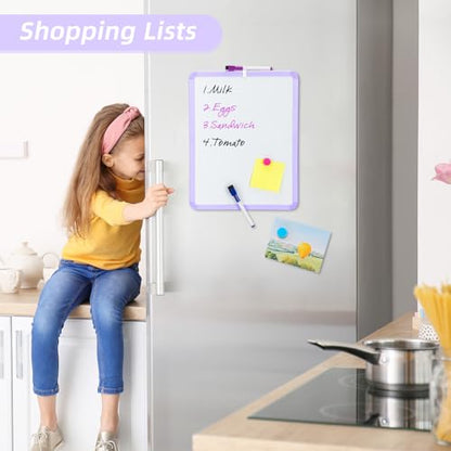 VUSIGN Small White Board Dry Erase, Purple - color: I-purple