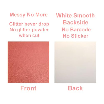 Copper Red Glitter Cardstock (10 Sheets, 300gsm) Copper Red Cardstock 12x12 Cardstock Paper Colored Cardstock (Copper) - color: Copper red