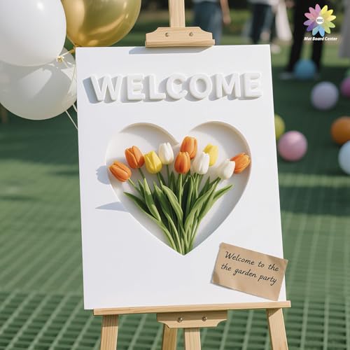 Mat Board Center, Pack of 10 Acid-Free Foam Boards, 16x20 inch White Foam Boards, 1/8" Thick - color: White, size: 16x20