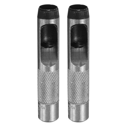 HARFINGTON 2pcs Leather Round Hole Punch, 14mm Hollow Hole Puncher Cutter Carbon Steel Circle Hole Punching Cutting Tool for Belt/DIY Leather Craft - size: 14mm