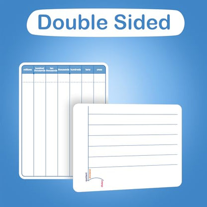 Aizweb 12 Pack Long Division Dry Erase Board Card,12" x 9" Multiplication Small Whiteboard Math Manipulatives for Kids Student Classroom Must Have Homeschool Teacher Supplies Learning Activities - style: 12 Pack Division