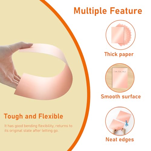 Guakicae 28 Sheets Pink Shimmer Cardstock 8.5 x 11 Craft Paper, 92lb Heavyweight Paper Card Stock for Wedding Invitations, Greeting Cards, Making Cards, Anniversaries - color: Pink, size: 28 Sheets
