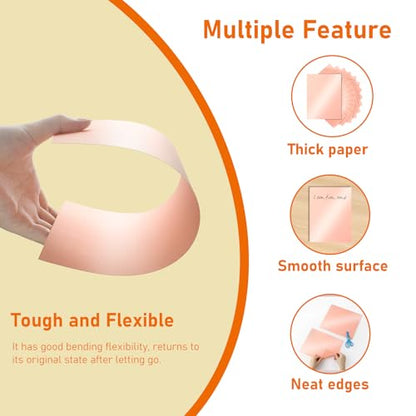 Guakicae 28 Sheets Pink Shimmer Cardstock 8.5 x 11 Craft Paper, 92lb Heavyweight Paper Card Stock for Wedding Invitations, Greeting Cards, Making Cards, Anniversaries - color: Pink, size: 28 Sheets