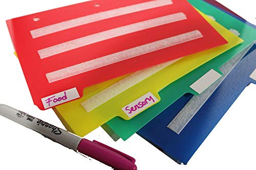 Smile4autism Small 5x8” Tools Perfect to Keep Your Loose Visual Picture Cards Organized. Autism, ABA, ADHD, Language & Apraxia Aspergers - size: Small, style: Divider: Soft Strips