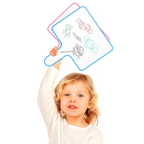 12Pcs Dry Erase Paddles,Auction Paddles,Handheld whiteboards,Hand held White Board,Quick Response White Board, 6"x8" Dry Erase Answer Paddle WhiteBoard,Game Paddle