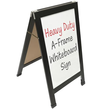 Excello Global Products 40" x 22" Indestructible A-Frame Whiteboard - Black - color: Black