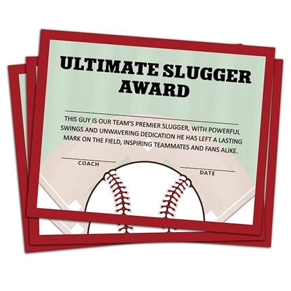 Softball Award Certificates, 25 Pcs Softball Ceremony Certificate, Sports Certificates of Achievement for Student Coach Kids, Sports Team Party Activities Supplies -A12 - style: Softball