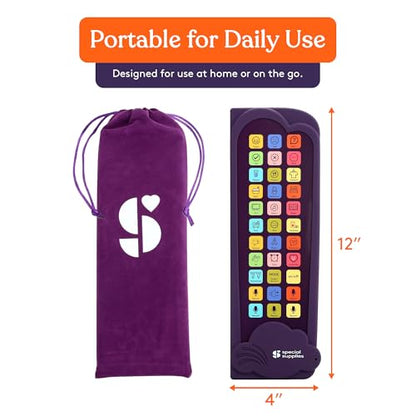 Special Supplies AAC Communication Device for Speech Therapy, Talker Buddy Communication Device for Non Verbal Kids & Adults, Talking Aids for Home or School + Travel Bag (Talker Buddy Cloud)