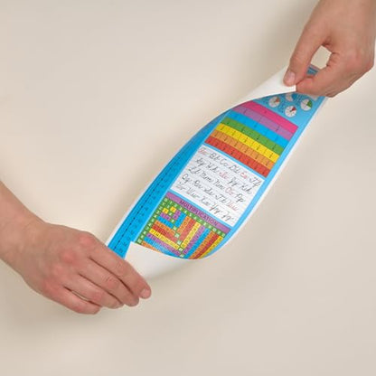 Really Good Stuff Vertical Zaner-Bloser Cursive Desktop Helpers, Vinyl, Self-Adhesive- Set of 24 - Intermediate - color: Verticle