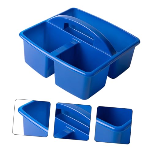 Zerodeko Art Organizer Handle Multi-compartment Classroom Storage Basket for Painting Tools Stationery and Craft Supplies Lightweight and Portable Storage for Home and School
