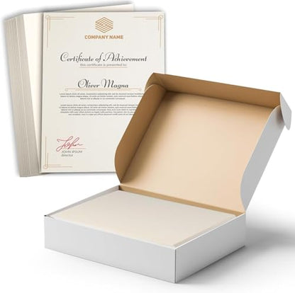 Hamilco Blank Index Cards 5.5 x 8.5 Card Stock 100lb Cover Cream Cardstock Paper - 100 Pack - size: 5.5" x 8.5"