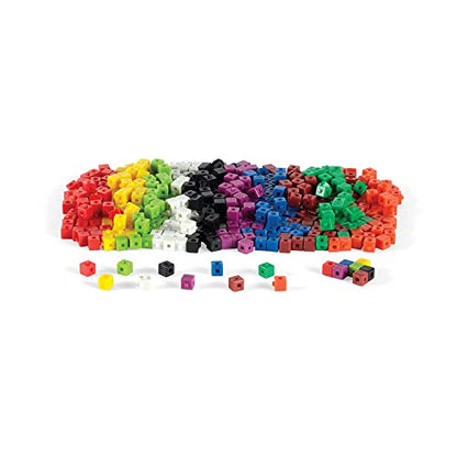 hand2mind Centimeter Cubes, Plastic, Connecting, Math manipulatives, Counting for Kids, counters, Elementary Teacher Must Haves (Set of 500)