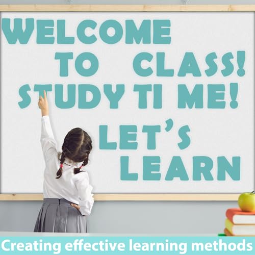 150 PCS Large 6" Font Letters and Punctuation Set, Light Turquoise Classroom Alphabet Cutout for Bulletin Board Display Home School, A Great Helper to Inspire Students' Learning Interest - style: Light Turquoise Pattern