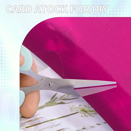 30 Pack Metallic Holographic Cardstock Paper Sheets 250gsm/92lb 6×8inch | Foil Mirror Shimmering Paper For Arts and Crafts, Decorative, Invitations, Scrapbook Supplies - style: Metallic+Holographic