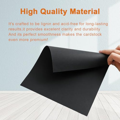 Silunkia 300 Sheets Black Cardstock 4 x 6 Printer Paper, 250gsm/92lb Heavyweight Black Paper Card Stock for DIY Cards Making, Thank You cards, Crafting, Graduations, Drawing - color: Black, size: 4x6-300pcs