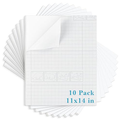 AUEAR, 10 Pack White Self Adhesive Foam Boards 11x14x3/16" with Self-Adhesive Back - Photo Mounting, School Presentations, Arts & Crafts - Easy Peel & Stick, Perfect for Home Decor & Student Projects - size: 11x14