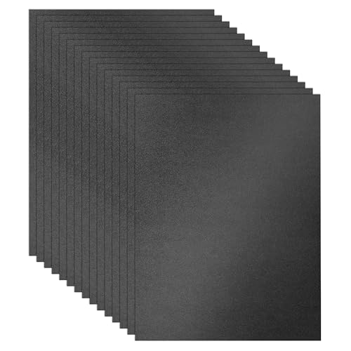 Guakicae 28 Sheets Shimmer Black Cardstock 8.5 x 11 Scrapbooking Paper, 92lb Premium Certificate Paper Card Stock for Wedding, Crafting, Greeting Cards, DIY Making Cards, Menus, Party - color: Black, size: 28 Sheets