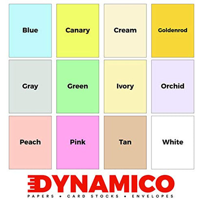 Cream 8.5 x 14" Pastel Color Cardstock Paper - for Cards and Stationery Printing | Medium to Light Weight Card Stock 67 LB Vellum Bristol | 100 Sheets