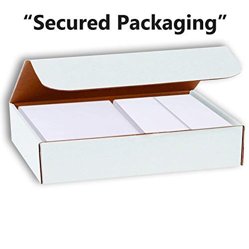 Hamilco White Cardstock Paper, Flat Cards with Envelopes – 5.5" x 8.5", 80 lb Cover, Blank Index, Note & Invitation Cards, 100 Pack - size: 100 Pack - with Envelopes