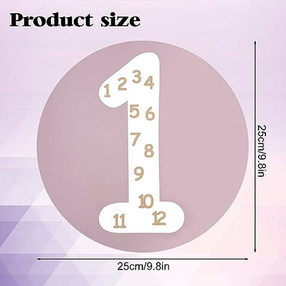 CODOHI Math Multiple Posters from 1 to 12, Boho Counting Numbers Times Table Chart, 12 Pcs Round Double Sided Skip Counting Numbers Flash Cards Poster for Wall Classroom Home Leaning 10"x10"