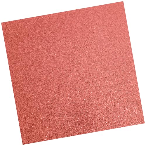 Copper Red Glitter Cardstock (10 Sheets, 300gsm) Copper Red Cardstock 12x12 Cardstock Paper Colored Cardstock (Copper) - color: Copper red