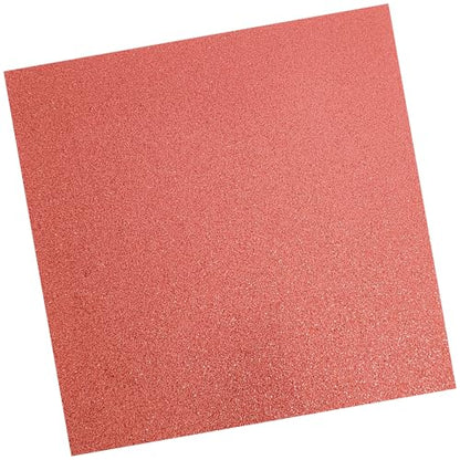 Copper Red Glitter Cardstock (10 Sheets, 300gsm) Copper Red Cardstock 12x12 Cardstock Paper Colored Cardstock (Copper) - color: Copper red
