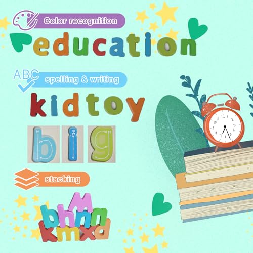 Kairsya Alphabet Puzzle - montessori Wooden Puzzles for Toddlers 1-5 | abc Alphabet Puzzles Learning Toys for toddlers toddler learning toys Preschool Educational Gift for kids Lowercase Letter Puzzle - style: Lowercase Letters Puzzle