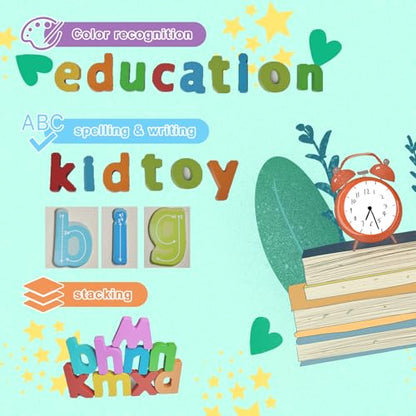 Kairsya Alphabet Puzzle - montessori Wooden Puzzles for Toddlers 1-5 | abc Alphabet Puzzles Learning Toys for toddlers toddler learning toys Preschool Educational Gift for kids Lowercase Letter Puzzle - style: Lowercase Letters Puzzle