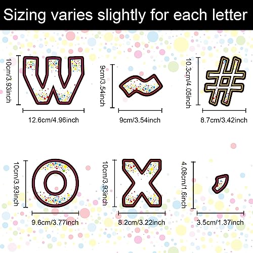 230PCS Confetti Bulletin Board Letters 4 Inch Confetti Letter Cutouts for Poster Board Class Alphabet and Punctuation Cutouts Set for Bulletin Poster Display School Wall Classroom Decor - style: Confetti
