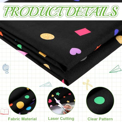 Mindsoft Bulletin Board Paper 48'' x 107'' Class Boards for Classroom Bulletin Boards Everyone is Welcome Classroom Board Decor Pillows Curtains Crafts(Confetti,1 Pc) - style: Confetti