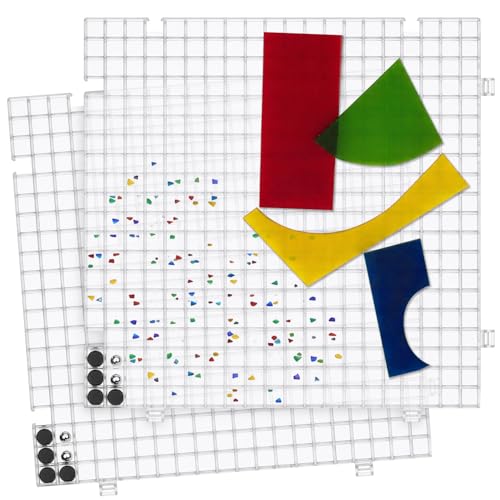 Stained Glass Cutting Mat, 11.5 X 11.5, 2 Pack | Modular Grid Shard Catcher, For Stained Glass Supplies and Tools, Small Glass Cutting Board, Safe, Clean Workspace